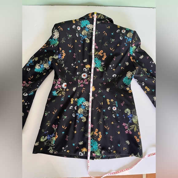 Kangsister Black Floral Pant Suit – Women’s Blazer & Pants Set, Botanical Print - Picture 16 of 16